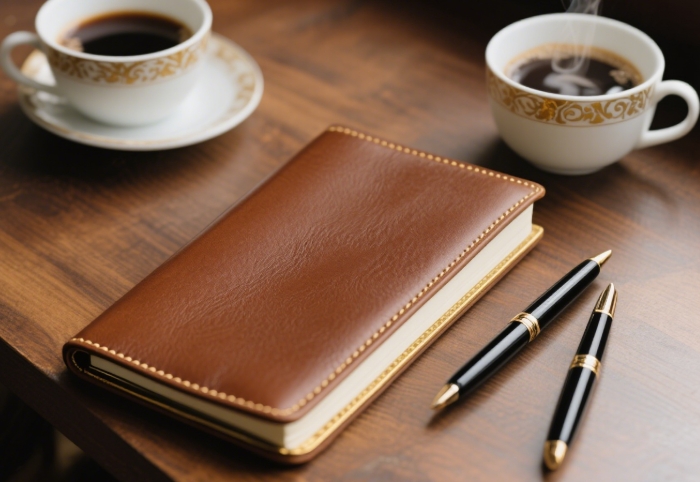 Personalized leather journal for writers and readers, a perfect book lover gift.