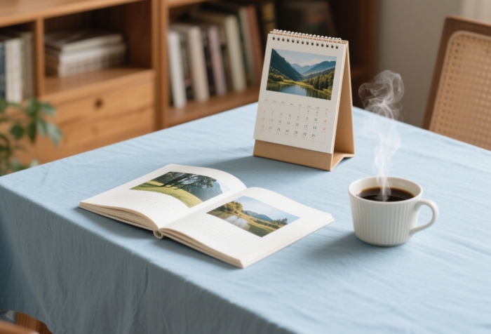 Personalized photo calendar gift