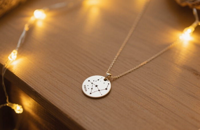 Personalized star map necklace graduation gift under $60.