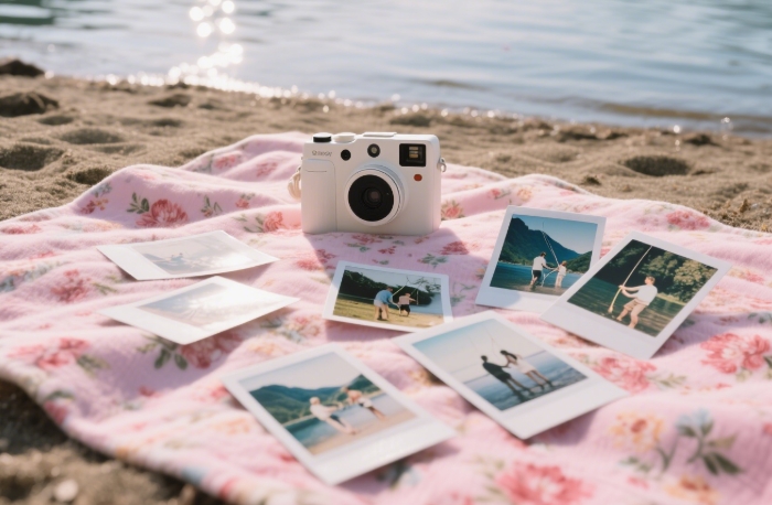 Polaroid camera gift for girlfriend – fun summer date night idea