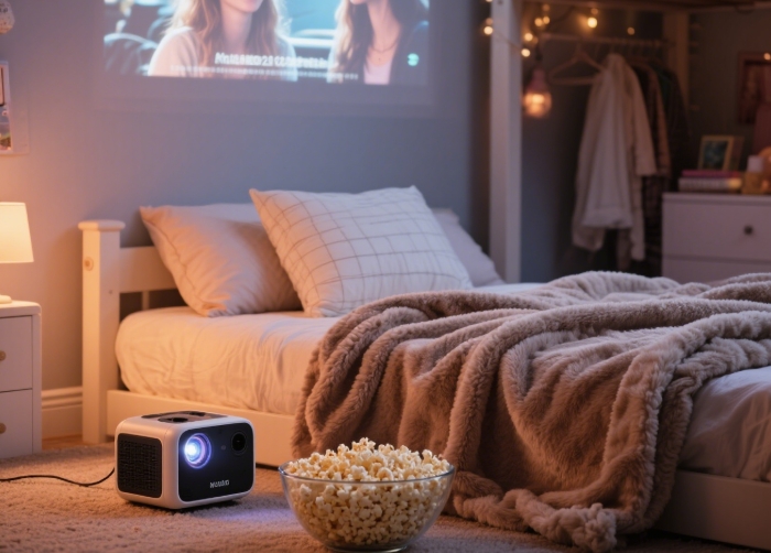 Portable mini movie projector fun dorm room gift for 20-year-old women