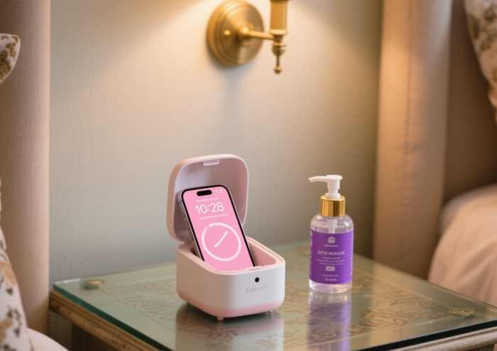 Portable phone sanitizer graduation gift for germaphobes.