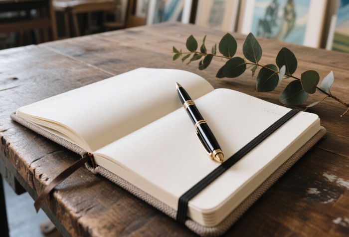 Premium journal and pen set thoughtful writing gift for 20-year-old woman