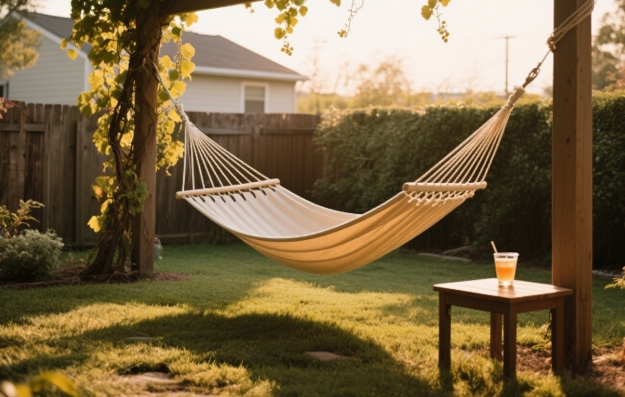 Premium portable hammock with stand - unique relaxing outdoor gift for her