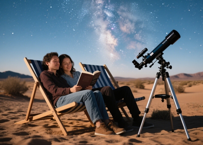 Private desert stargazing experience with Milky Way couple photoshoot - unique romantic adventure gift