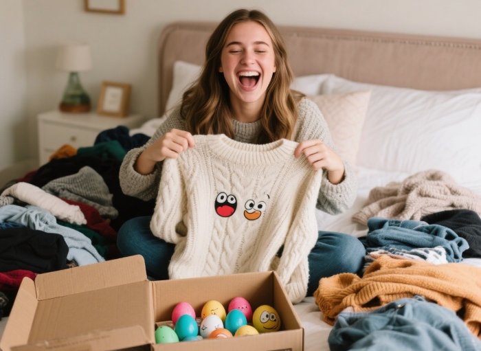 Replacement sweater gift for girlfriend with inside joke