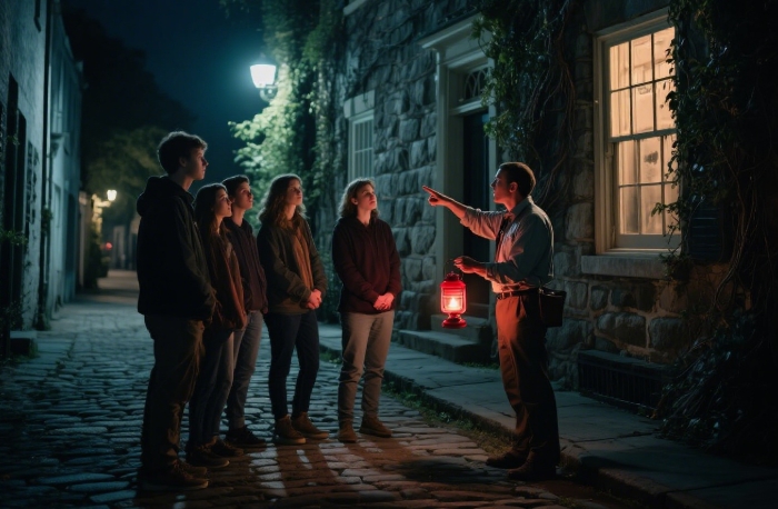 Romantic historic ghost walking tour adventure gift experience for couples seeking spooky fun 2025