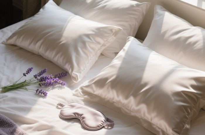 Slip silk pillowcase and eye mask set for a luxurious bedtime routine