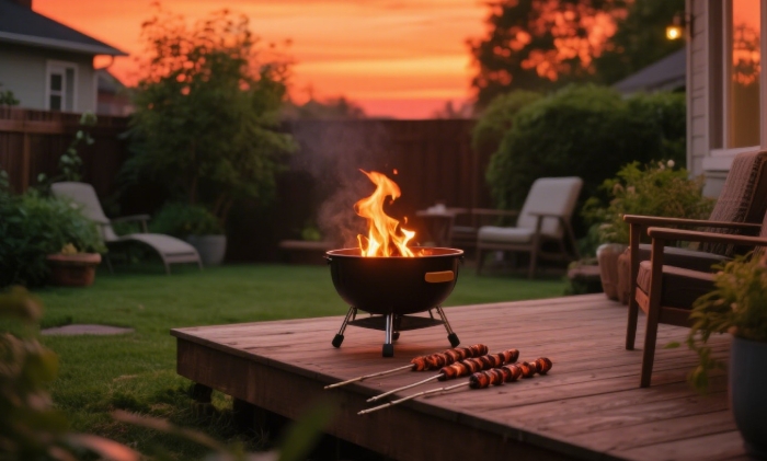 Small portable firepit for summer nights, outdoor date gift under $30