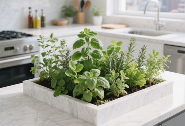 Smart indoor herb garden for cooking-loving couples