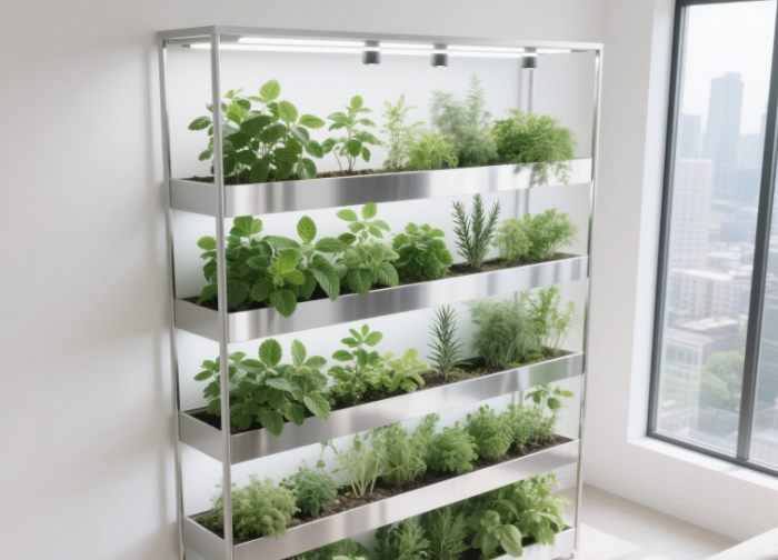 Smart indoor herb garden kit, unique living anniversary gift under $200