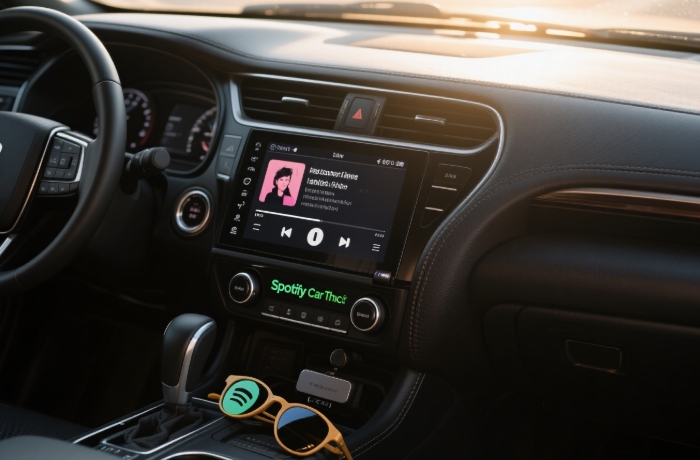 Spotify Car Thing device for hands-free music control during summer drives