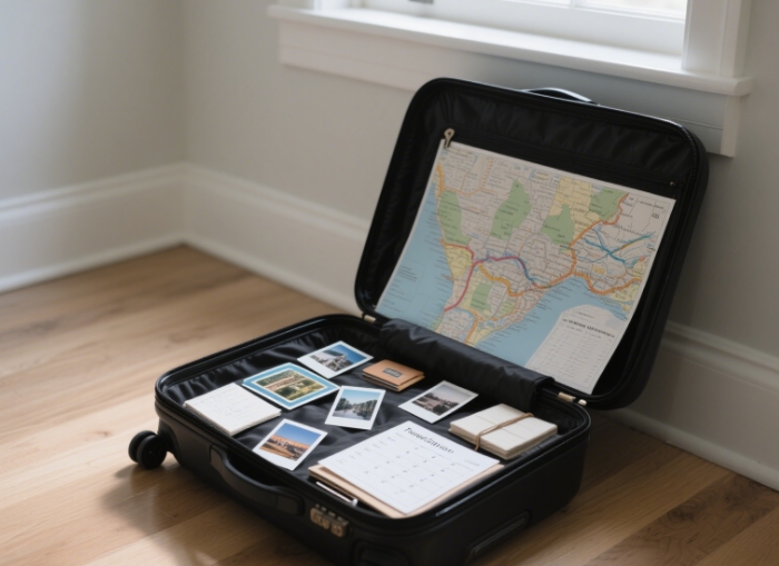 Surprise mystery trip reveal box for adventurous couples, experiential anniversary gift under $500