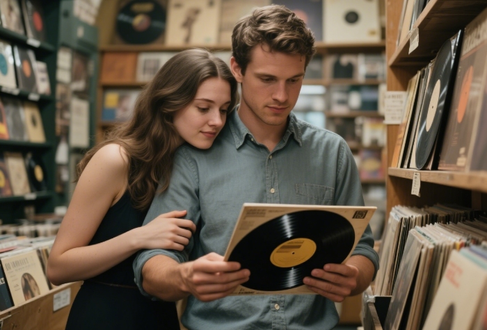 Thoughtful vintage vinyl gift for music nerd girlfriend