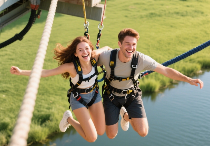 Thrill-seeking girlfriend skydiving tandem - ultimate adventurous birthday experience gift