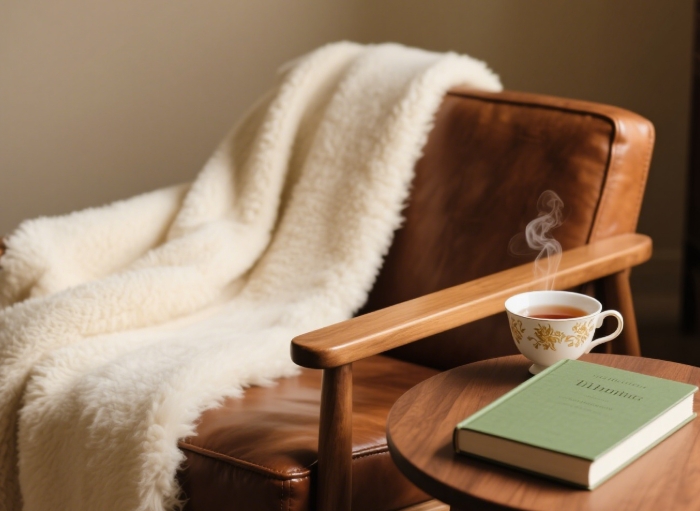 Ultra-soft reading blanket for book lovers, perfect cozy gift.