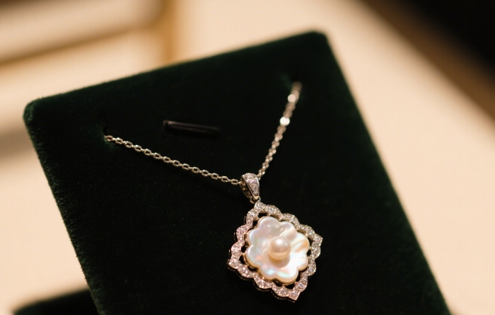 Van Cleef & Arpels Alhambra pendant, luxury good luck jewelry gift for her