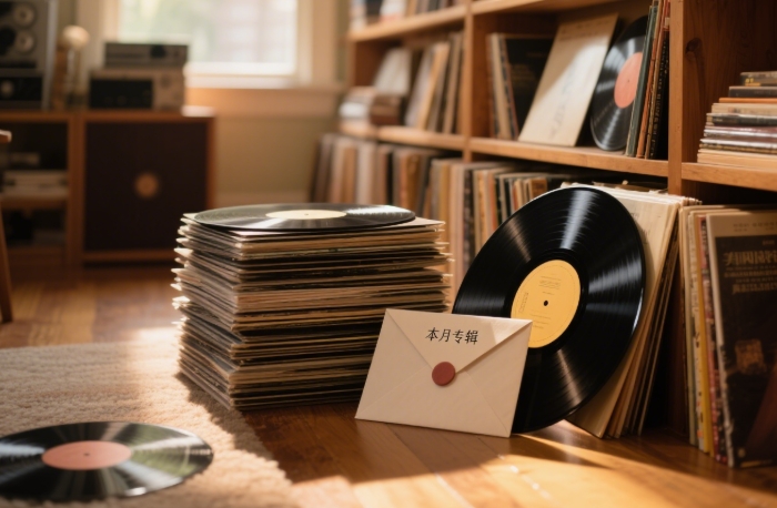Vinyl subscription box for music lovers with exclusive records