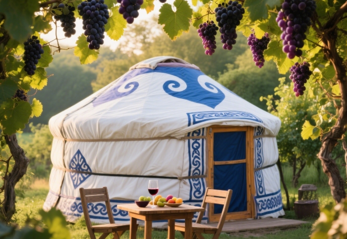 Wine country glamping experience - romantic summer escape