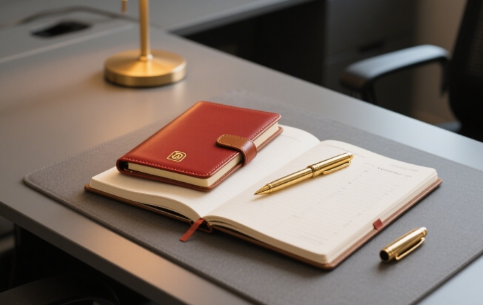 premium pocket notebook and pen set for jotting ideas on the go