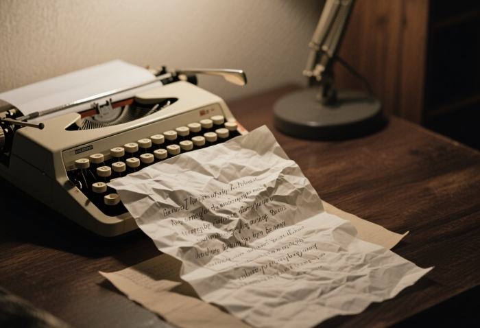 vintage typewriter romantic note gift set