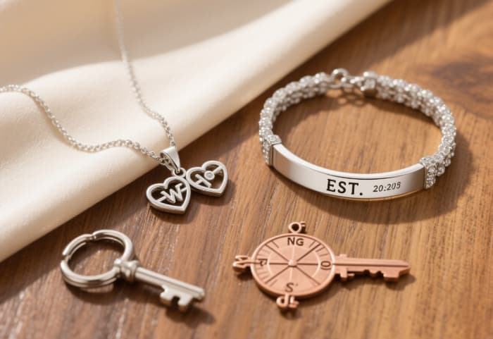 Creative personalized coordinate jewelry variations