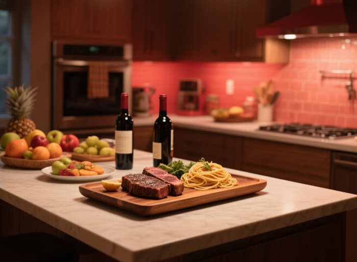 Gourmet specialty food gift box artfully presented as thoughtful just because surprise