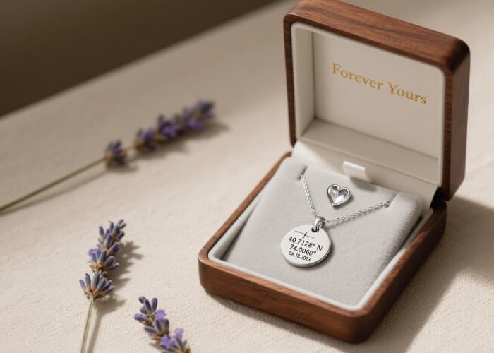 Personalized new job gifts for her engraved necklace, photo frame, monogrammed pen