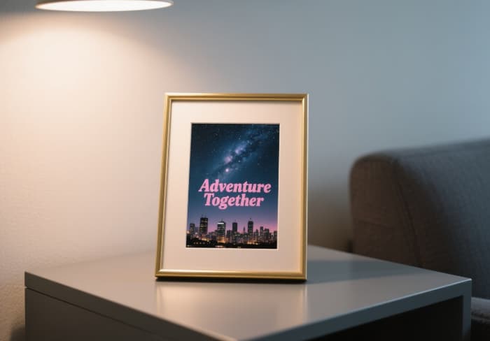 Unique printable anniversary art gift - digital download framed fast